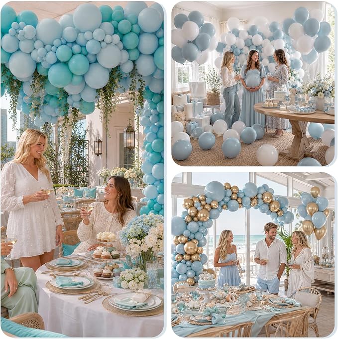 Dusty Blue Balloons - Image 9