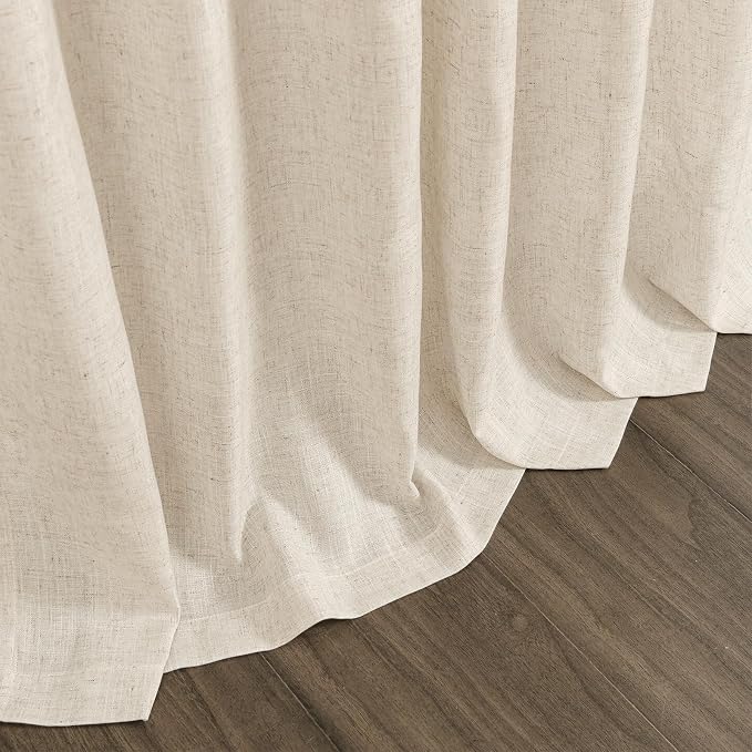 Linen Curtains for Living Room 102 Inches Long Modern Farmhouse Decor Light - Image 9