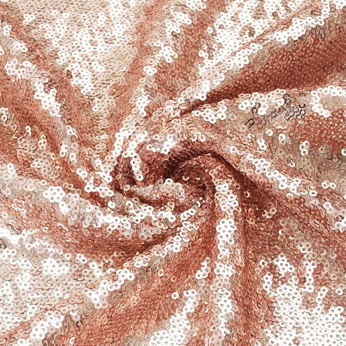 Eternal Beauty Rose Gold 3mm Sequin Backdrop 8x10 Ft - Image 9