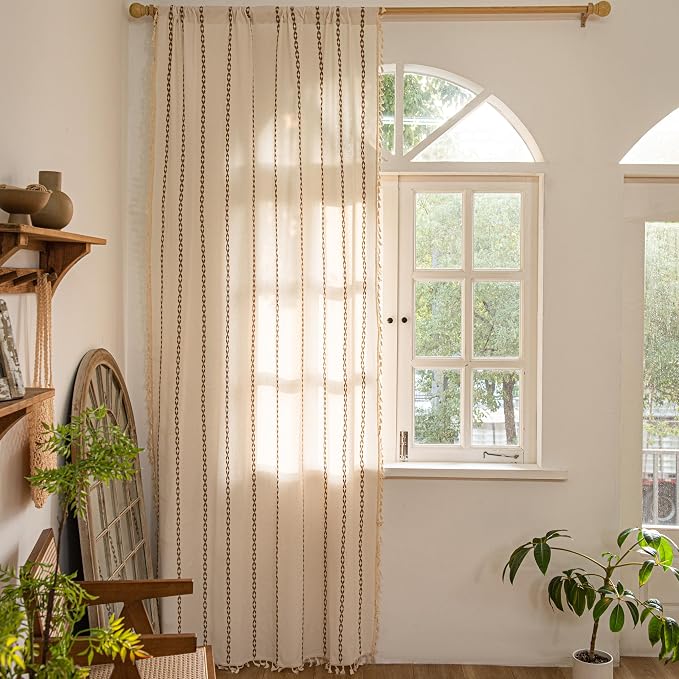 Sutuo Home Boho Curtains 63 Inch Length - Image 8