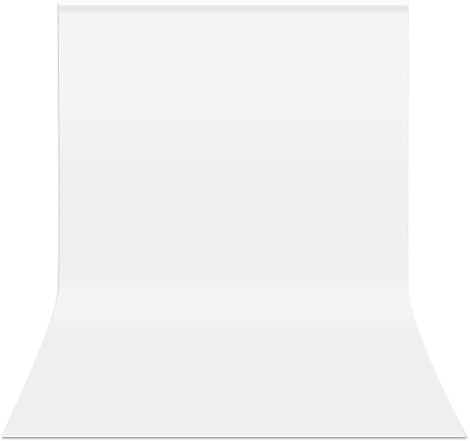 HEMMOTOP White Backdrop, 10x12 ft, Photography Background Screen | Polyester by Hemmotop