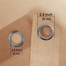 DWCN Fall Faux Linen Ombre Sheer Curtains - Image 3