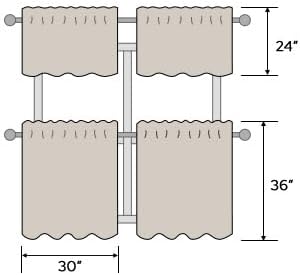 HOMEIDEAS Fall Burnt Orange Sheer Kitchen Curtains 30 X 24 Inch Length 2 Panels - Image 7