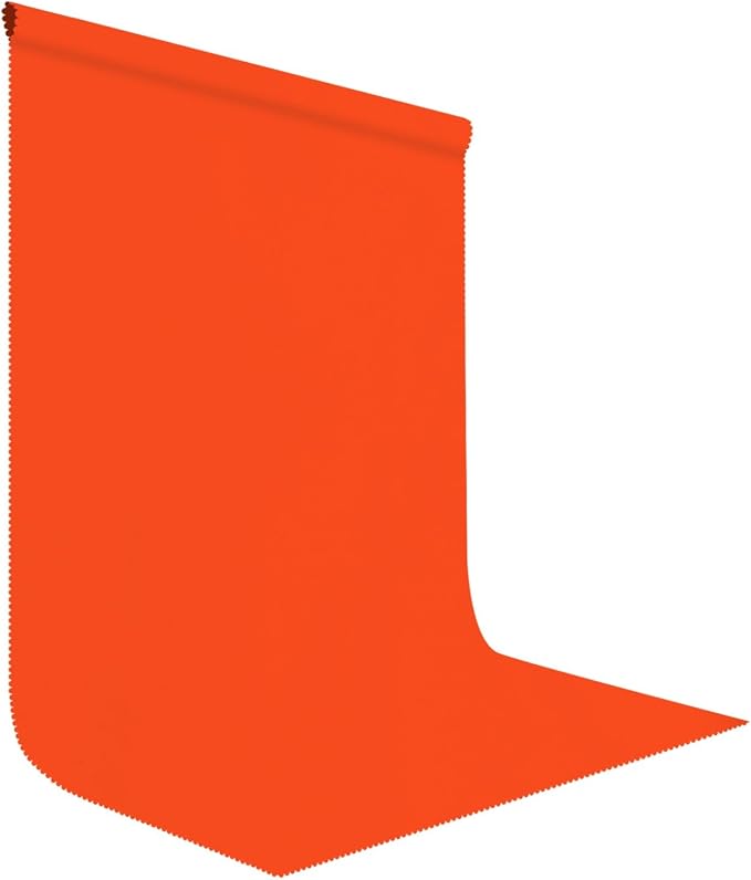 Orange Photography Backdrop for Photoshoot, Fabric 10x20ft | Polyester Studio by LYLYCTY
