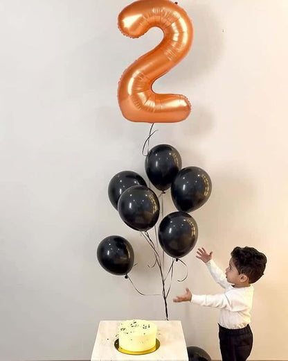 Orange Number 3 Balloon 40 Inch, 3rd Birthday Party Decorations Men Women | - Image 3