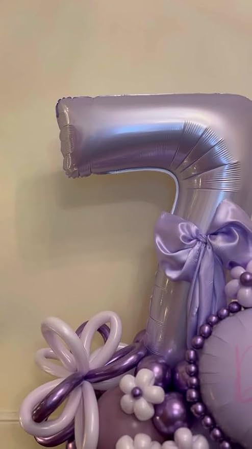 Lilac Number 7 Balloon 40 Inch - Image 2