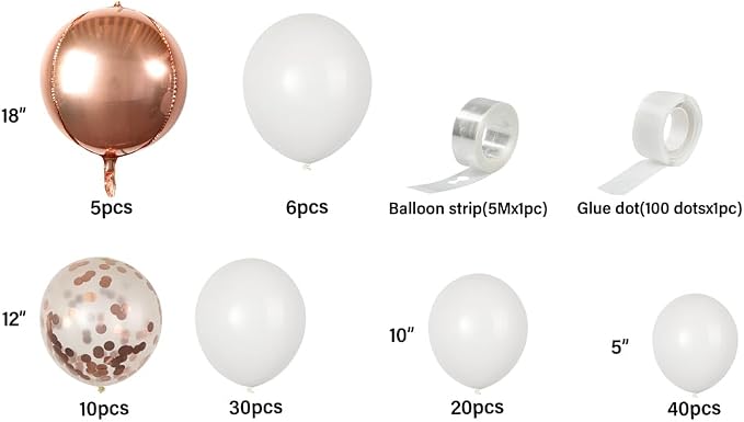 Restaurantware-Balloonify Balloon Garland Set, 1 Party Decoration Kit - Image 10