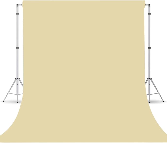 Tan Photography Backdrop for Photoshoot, Fabric 10x10ft | Versatile Studio by TERSUM