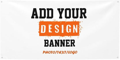 Custom Banners and Signs 2'x4' Customize Personalized Photo Text Logo | - Image 2