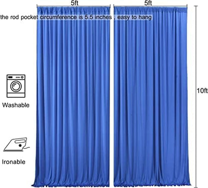 AK TRADING CO. 10 feet x 10 feet Polyester Backdrop Drapes Curtains Panels - Image 7