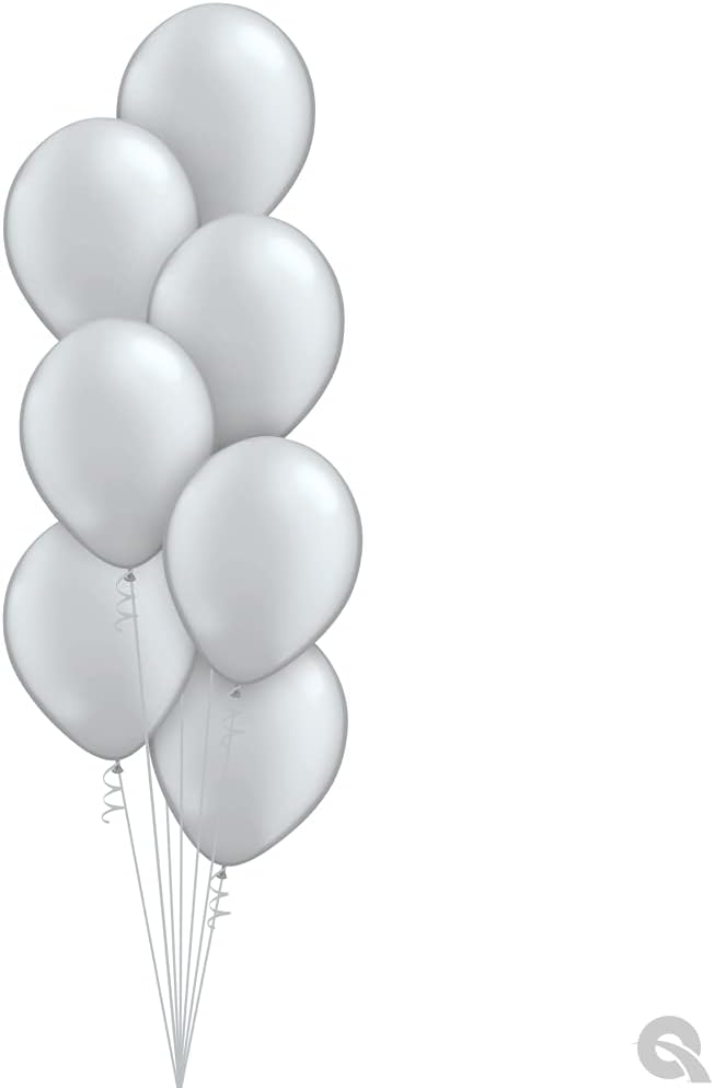 Qualatex 11" Metalic Silver Balloons by Pioneer Balloon Company - Image 3