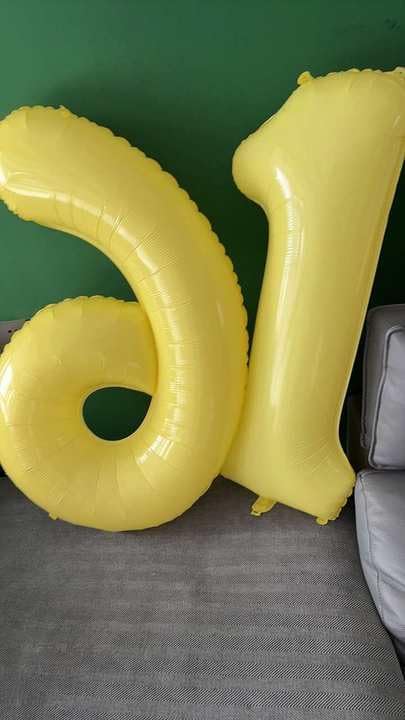 Yellow Number 7 Balloon 40 Inch, 7th Birthday Party Decorations Men Women | - Image 3