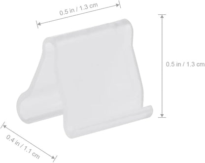 100Pcs Transparent Balloon V-shaped Clip Wedding Creative Balloon Clip Plastic - Image 2