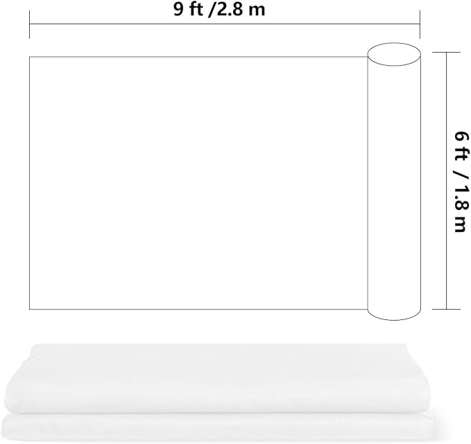HEMMOTOP White Photo Backdrop, 6x9 ft, Photography Background | Polyester Fabric - Image 8