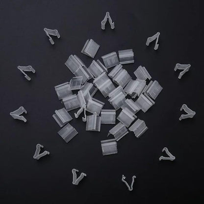 100 Pcs Transparent Balloon V-Shaped Clip Plastic V-Shaped Balloon Clip Wedding - Image 4
