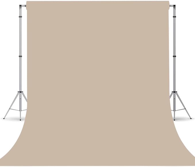 Beige Photography Backdrop for Photoshoot, Fabric 6x9ft | Versatile Studio by TERSUM