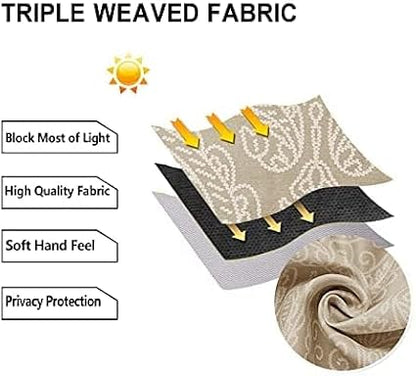 DWCN Ombre Blackout Curtains 84 Inch Length - Image 6