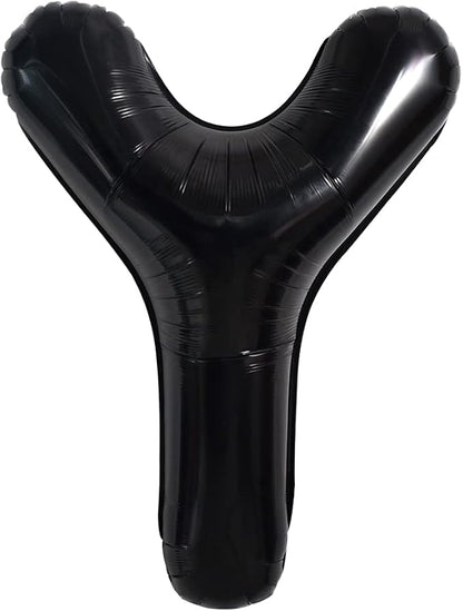 TONIFUL 40 Inch Large Black Y Letter Balloon by TONIFUL