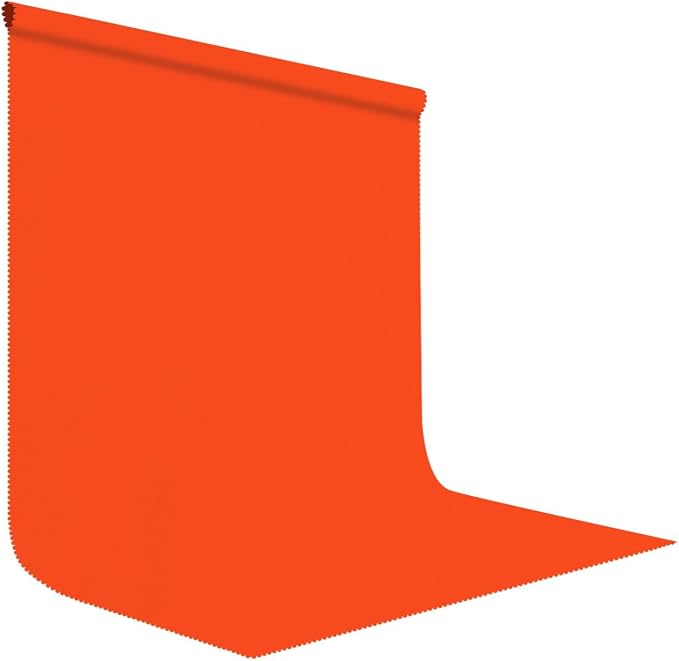 Orange Photography Backdrop for Photoshoot, Fabric 8x10ft | Polyester Studio by LYLYCTY