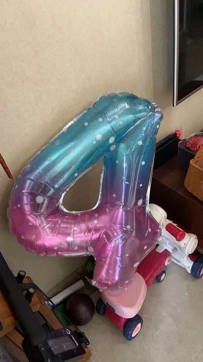 8 Balloon - Starry Sky Birthday Number Balloons, 40 Inch Party Decorations | - Image 3