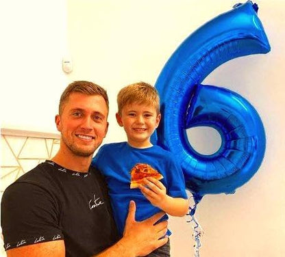 Giant Navy Blue 26 Balloon Number 40 Inch, 26 Number Balloons Birthday Supplies - Image 6