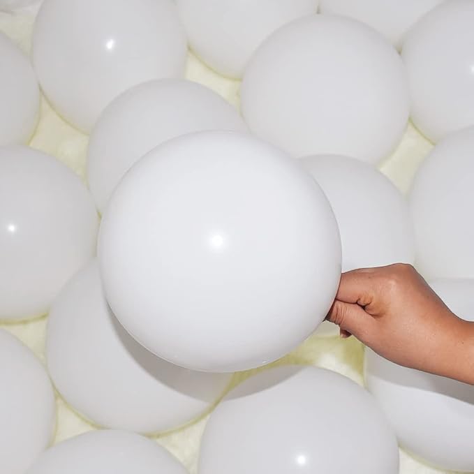 400 Pack White Balloons, 5 Inch White Latex Balloons Helium Balloons Party - Image 3