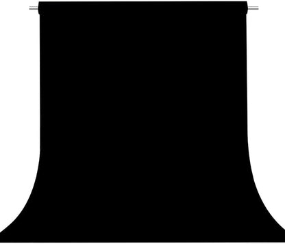 Black Photography Backdrop for Photoshoot, Fabric 10x20ft | Versatile Studio by TERSUM