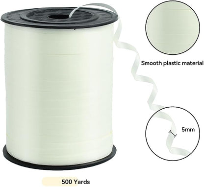 TONIFUL 500 Yards Beige Curling Ribbon Balloon String Gift Wrapping Decor | - Image 2