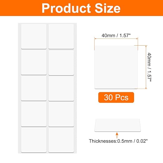 HARFINGTON 30pcs Double Sided Sticky Tape Dots, Adhesive Two Sided Nano Dots - Image 2