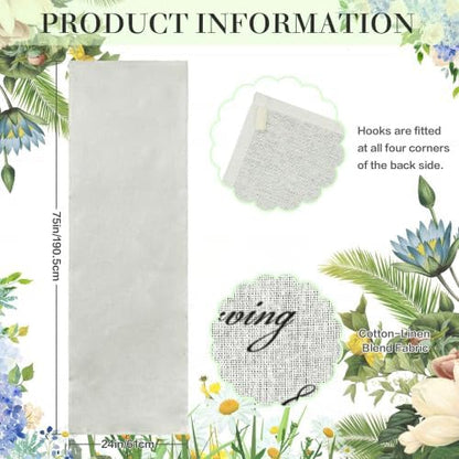 Personalized Linen Wedding Sign - Image 7