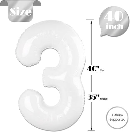 White 3 Balloon - Image 5