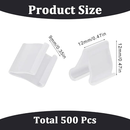 SUNNYCLUE 500Pcs Balloon Arch Clips Balloon Ties Balloon Tie Tool V Shape - Image 2