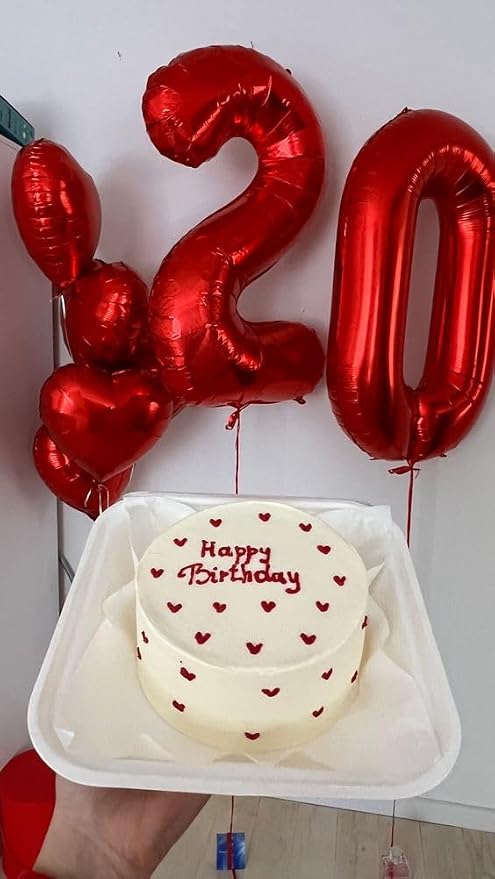 Red Number 3 Balloon 40 Inch - Image 4