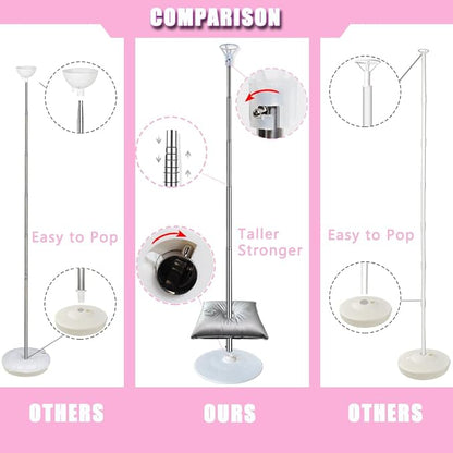 DECOJOY Balloon Column Stand Set of 2, Adjustable 7 Feet Ballon Arch Stands - Image 2