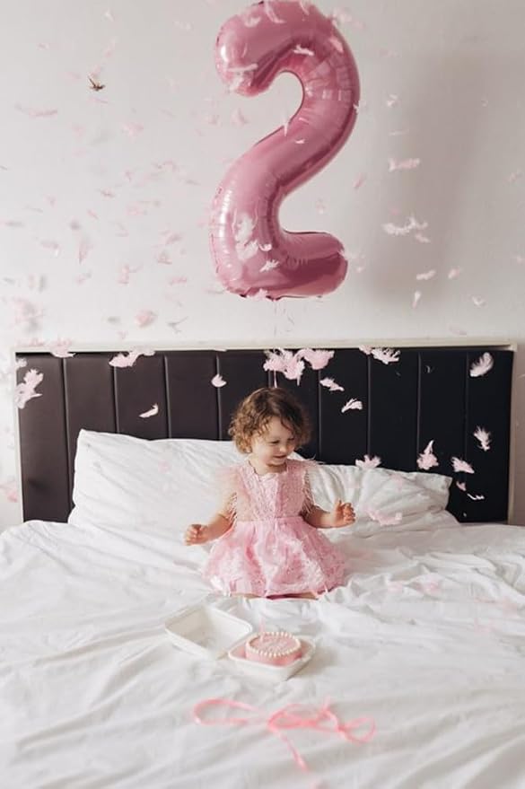 Number Balloons 20 Balloon Pearl Pink - Image 3