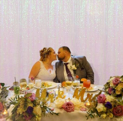 Poise3EHome White Iridescent Sequin Backdrop, 8FT x 10FT Sequin Photography - Image 5