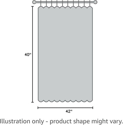YoungsTex 40 Inches Long White Linen Curtains, Short Drapes - Image 2