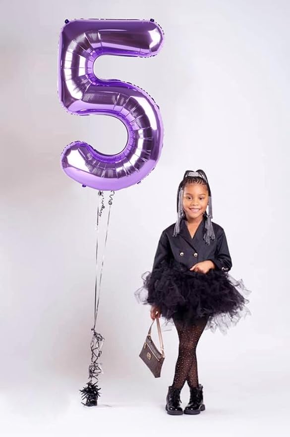 Number Balloons 50 Balloon 40 inch Purple - Image 2