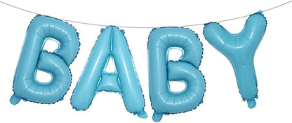 16 Inch Baby Letter Balloons Multicolor Foil Balloons BABY Balloons, Baby Shower by RUIANSI