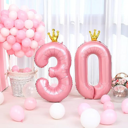 Giant Pink Number 10 Balloon - Image 5