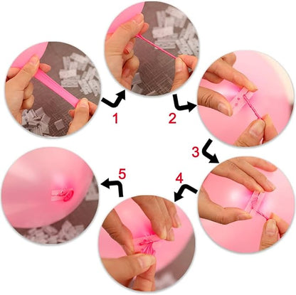 200pcs Plastic Balloon Clips Ties - Image 6