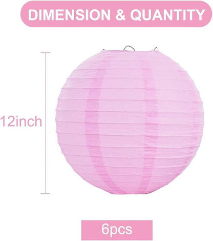BEISHIDA 12-Inch Round Paper Lanterns Hanging Decorative Chinese Paper Lanterns - Image 2