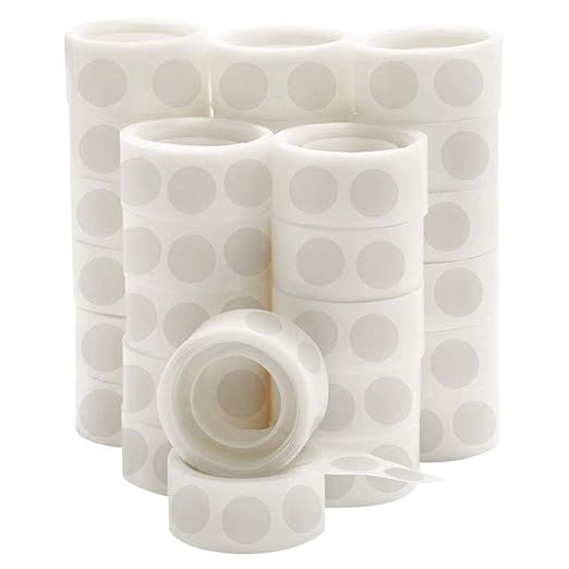 UPINS 3000 Pcs Point Dots Balloon Glue Removable Adhesive Point Tape | 30 Rolls by UPINS