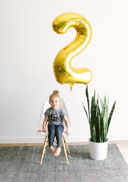 Gold Number 4 Balloon 40 Inch - Image 7