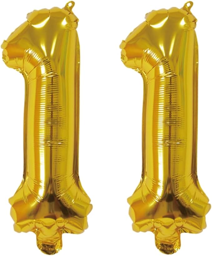 Number 11 Balloon Foil Mylar Balloons by YPSelected