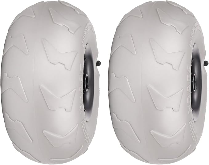 2 Pack 16" Balloon Wheels Beach Cart Tires, Replacement Big Beach Sand Tires by Unknown