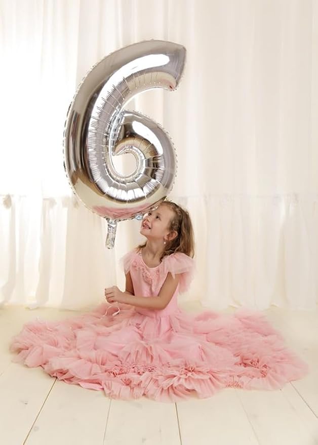 Number Balloons Silver 19 Balloon 40 inch - Image 3
