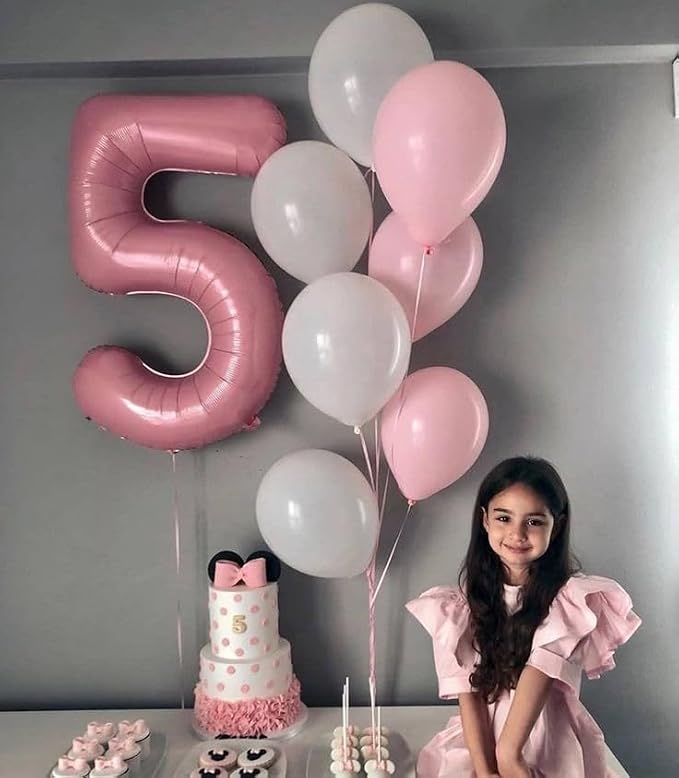 Pearl Pink Number 3 Balloon 40 Inch - Image 8