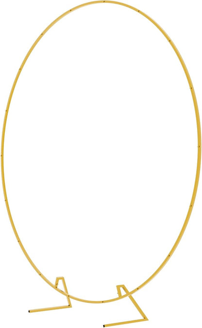 Round Backdrop Stand 7.2FT Gold Metal Circle Balloon Arch Frame | Metal Circle - Image 2