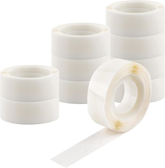 3000PCS Point Dots Balloon Glue Removable Adhesive Point Tape, 10Rolls Double by CYFUNDESIGN